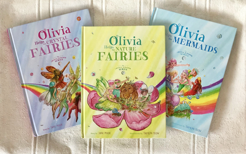 three fairy book front covers fanned out