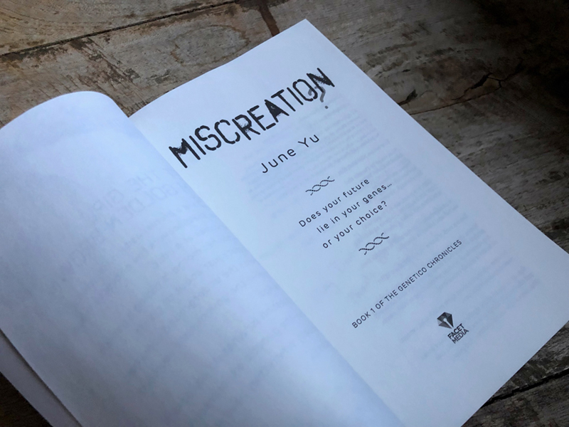Miscreation title page design